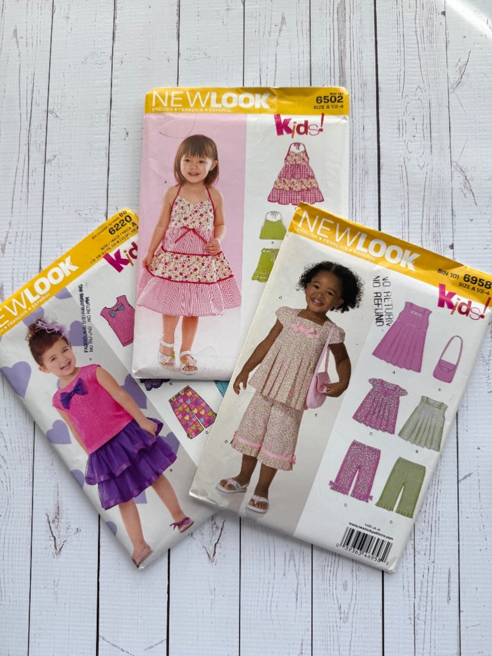 New Look Kids Sewing Patterns Bundle Size 1/2–4 | Uncut | Dresses & Sets
